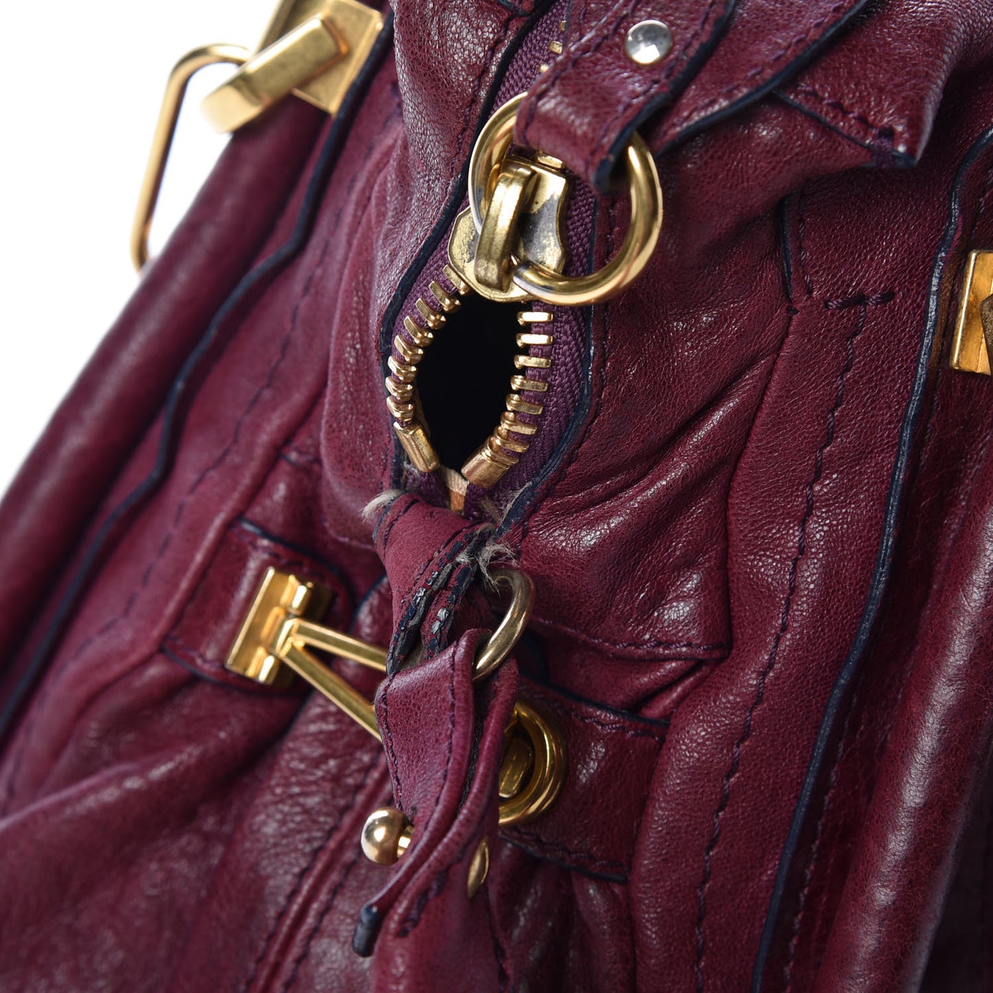 Calfskin Medium Paraty Dark Red
