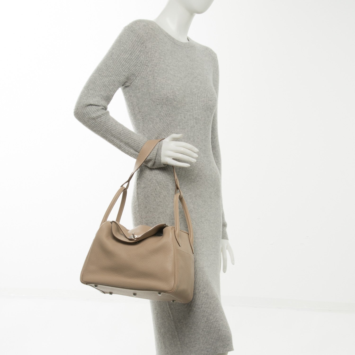 Hermes Taurillon Clemence Lindy 30 Argile 4 of 7