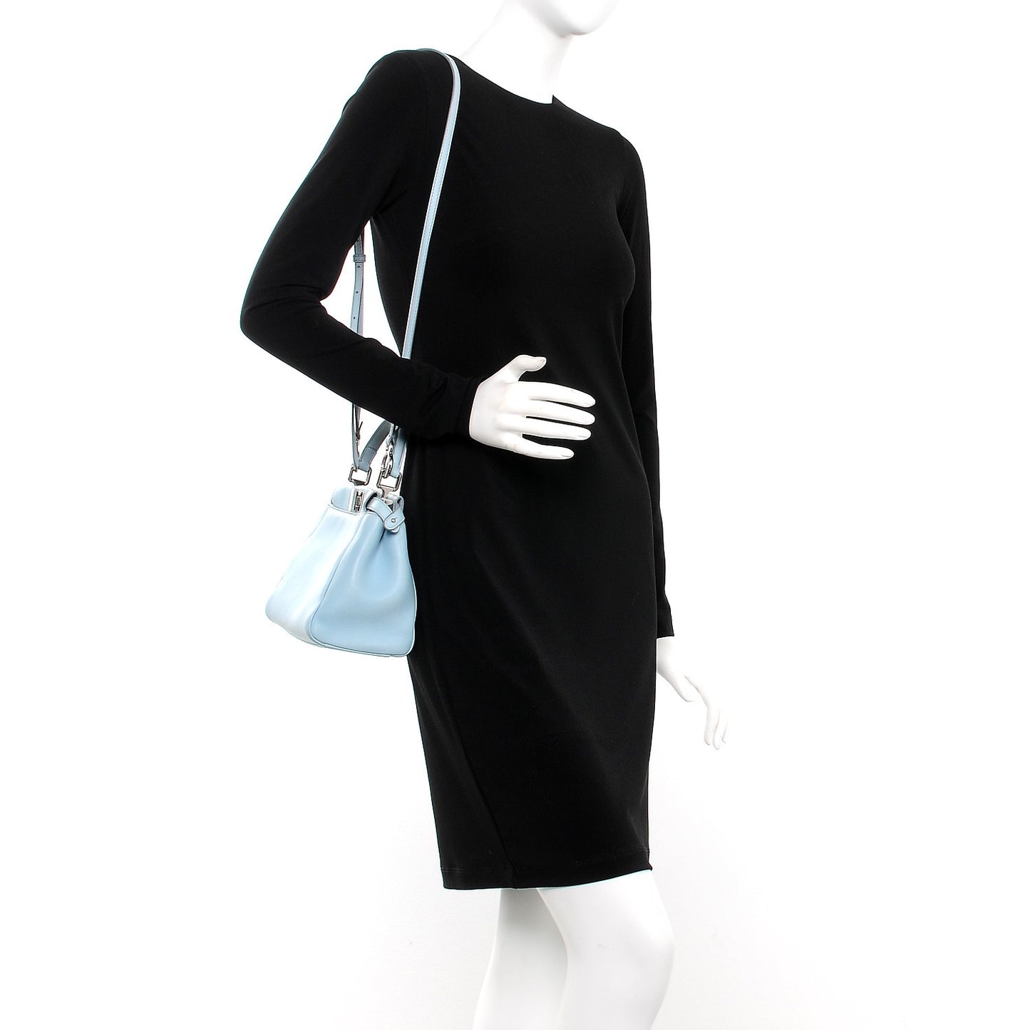 Nappa Mini Peekaboo Iconic Satchel Light Blue