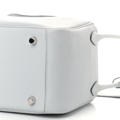 Hermes Taurillon Clemence Lindy 26 Bleu Pale 9 of 9