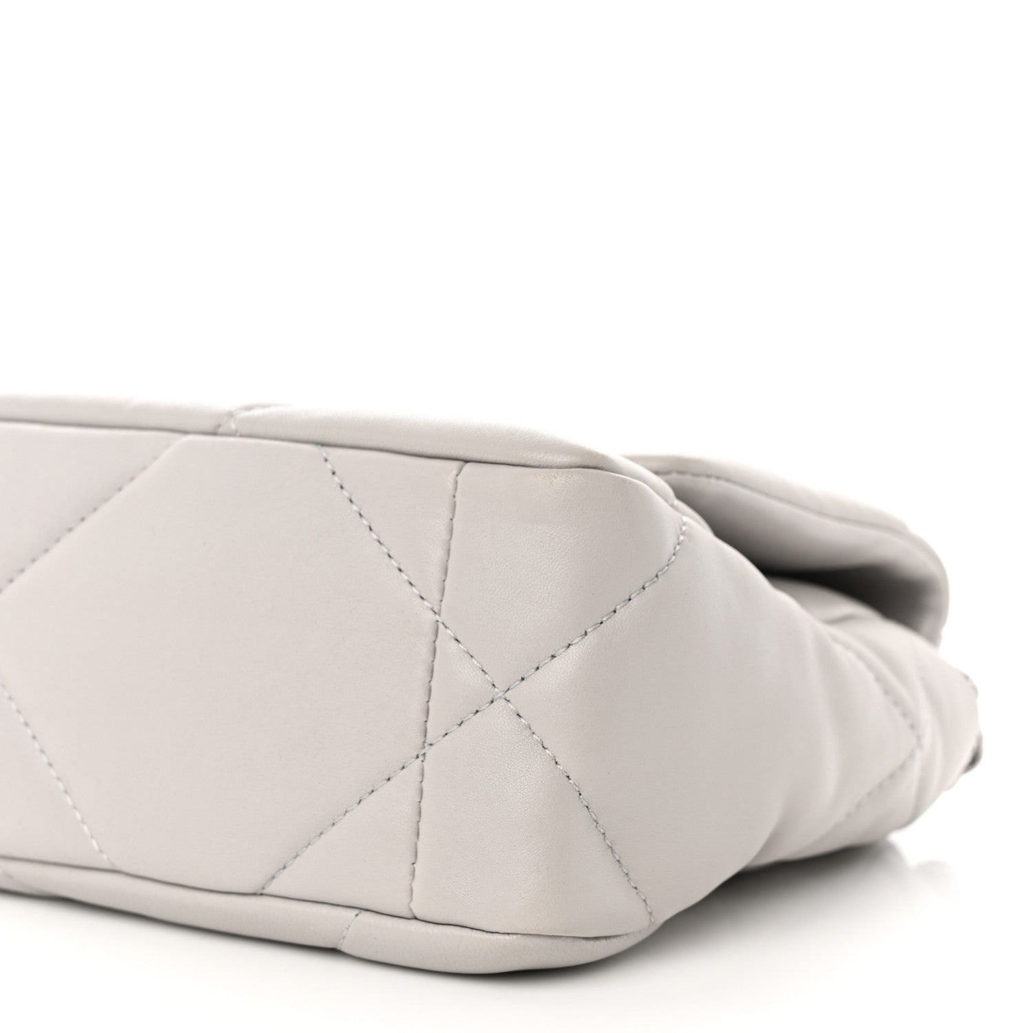 Chanel Lambskin Quilted Medium Chanel 19 Flap Grey 10 of 10