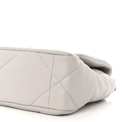 Chanel Lambskin Quilted Medium Chanel 19 Flap Grey 10 of 10