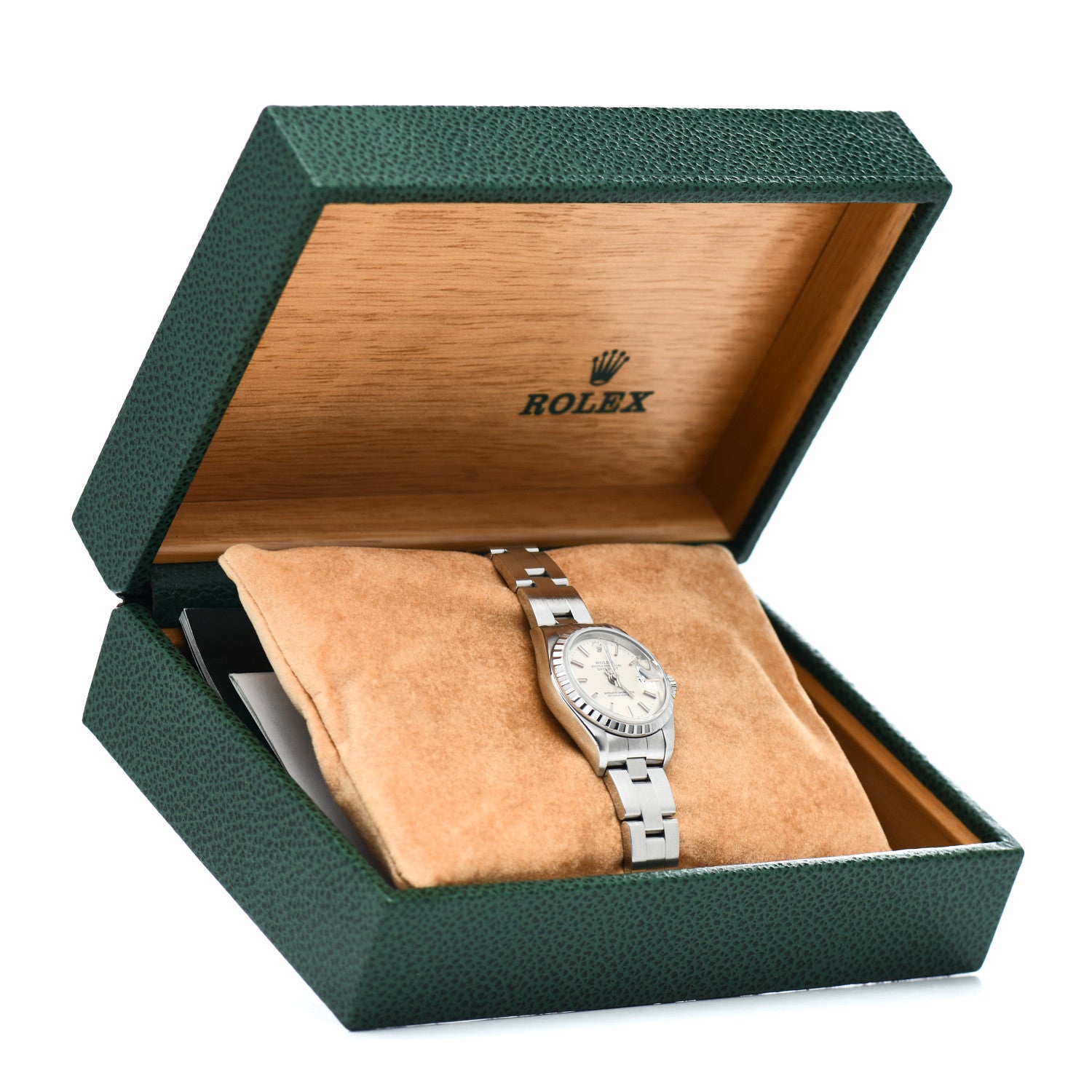 Rolex Stainless Steel 26mm Oyster Perpetual Date Watch White 79240 5 of 5