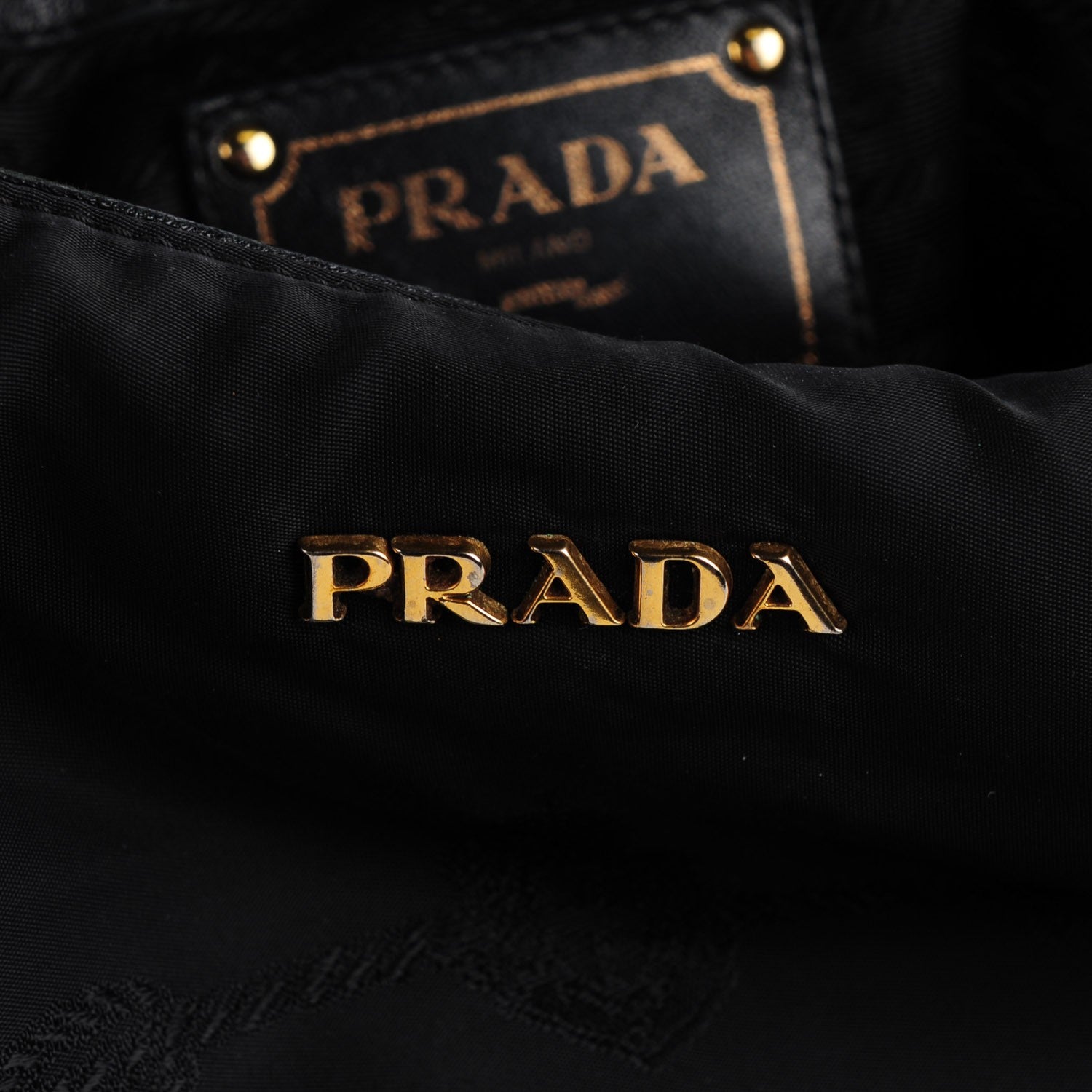 Prada Tessuto Soft Calf Tote Nero Black 10 of 10