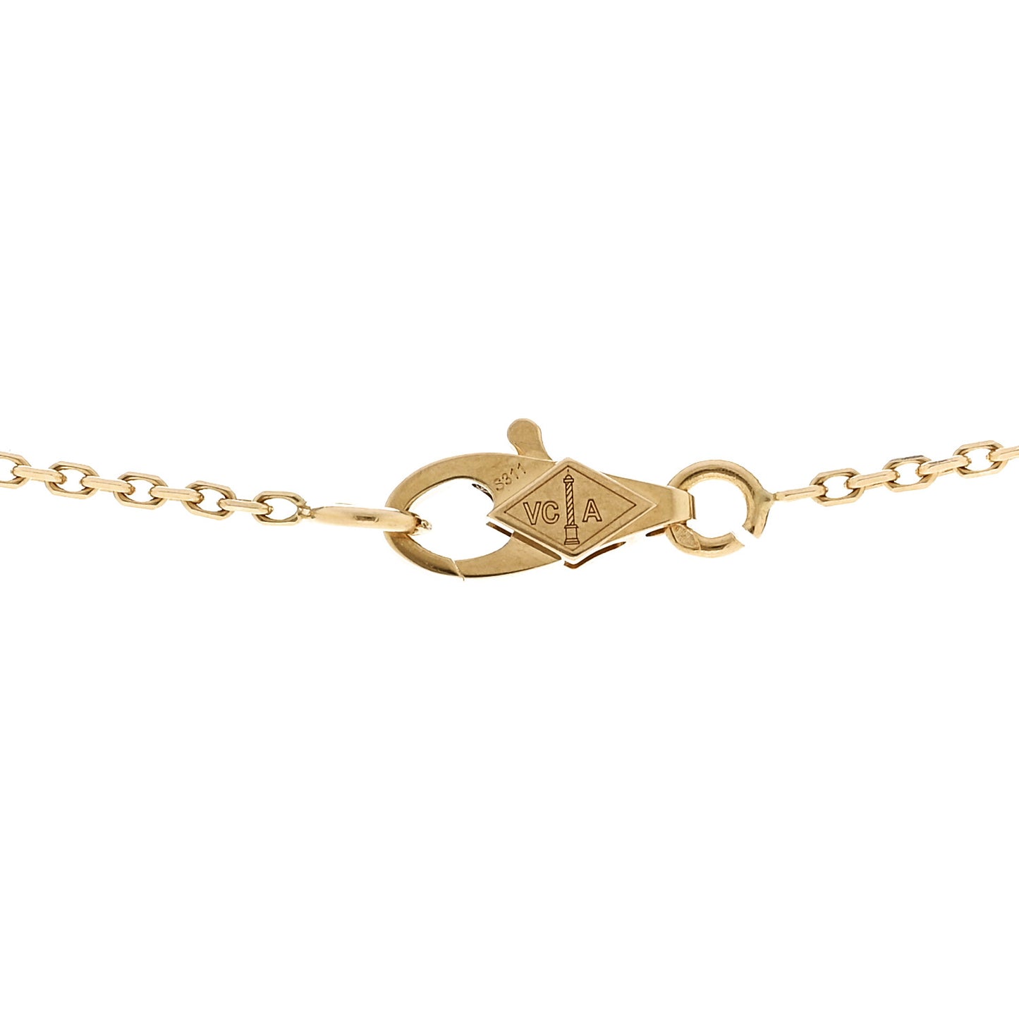 18K Yellow Gold Diamond Mini Frivole Pendant Necklace