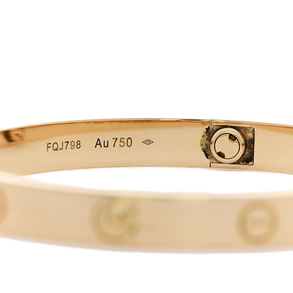 Cartier 18k Yellow Gold Love Bracelet 18 4 of 9