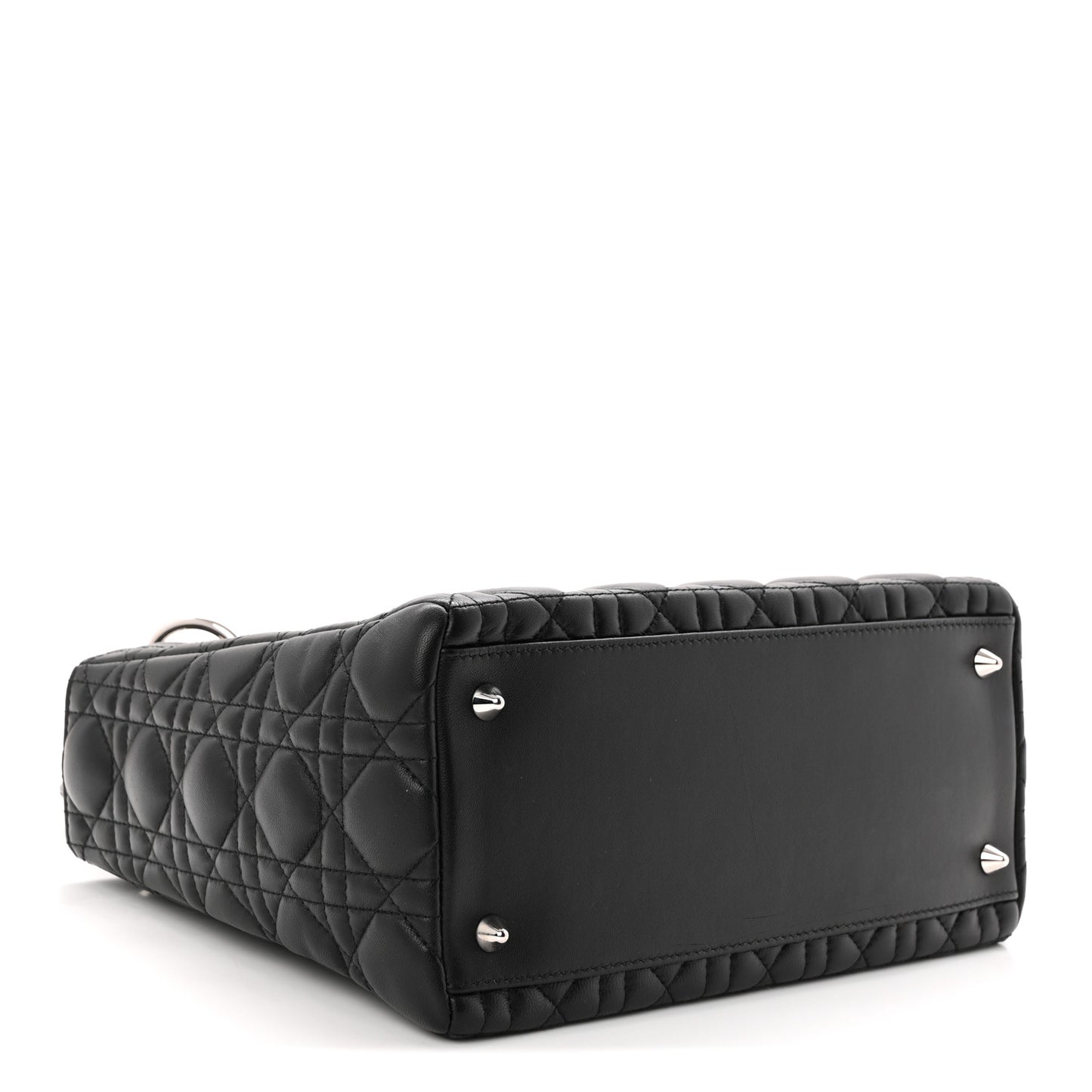 Lambskin Cannage Medium Lady Dior Black