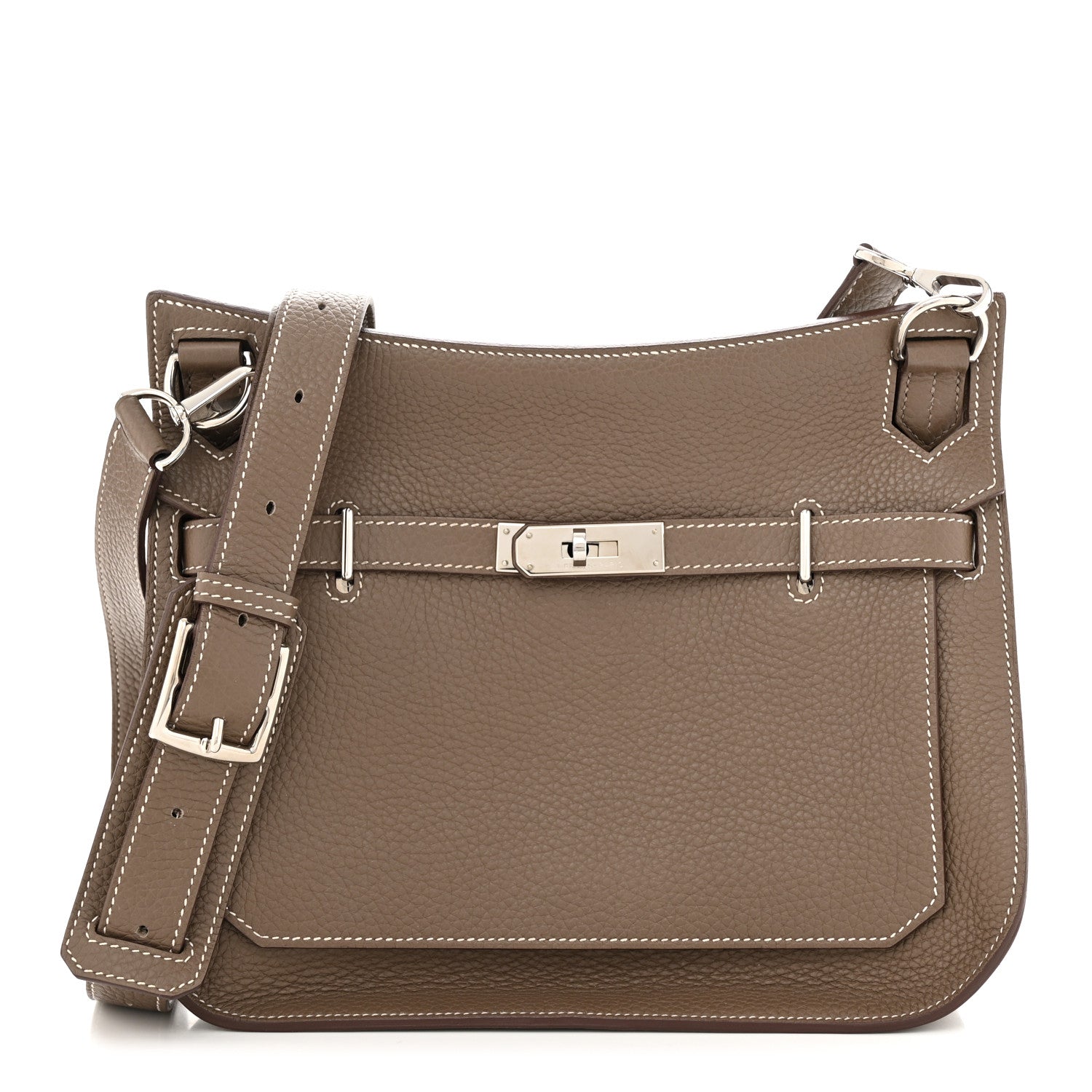 Hermes Taurillon Clemence Jypsiere 28 Etoupe 1 of 12