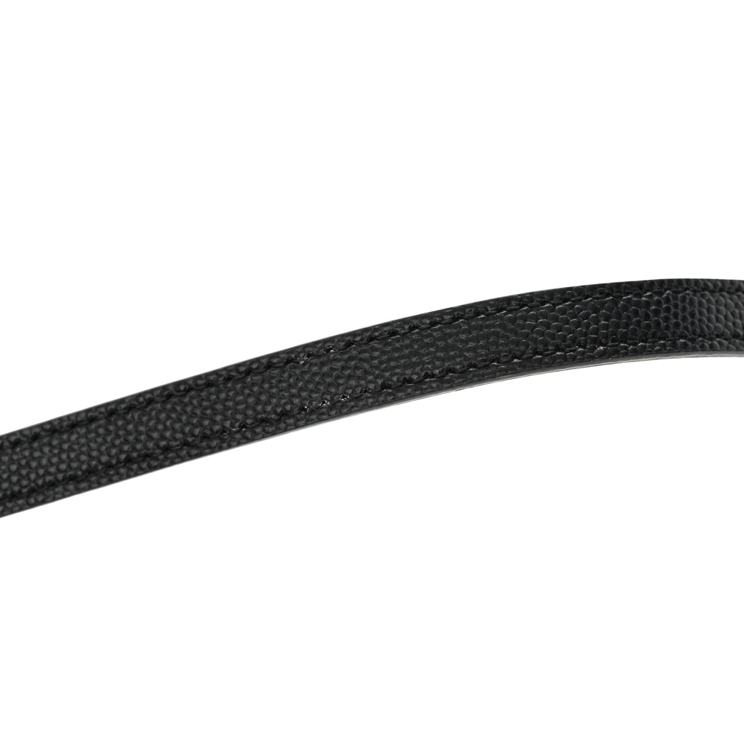 Saint Laurent Grain De Poudre Matelasse Chevron Monogram Envelope Chain Wallet Black 15 of 15