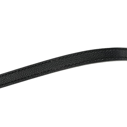 Saint Laurent Grain De Poudre Matelasse Chevron Monogram Envelope Chain Wallet Black 15 of 15