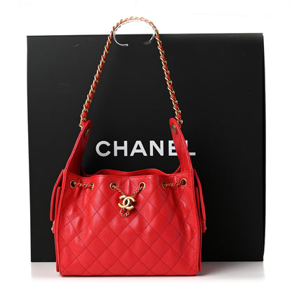 Chanel Caviar Quilted Small Chanel 25 Handbag Dark Red 11 of 11