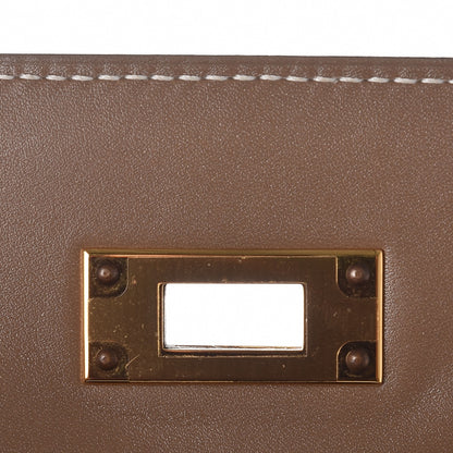 Hermes Tadelakt Kelly Retourne 28 Etoupe 21 of 36