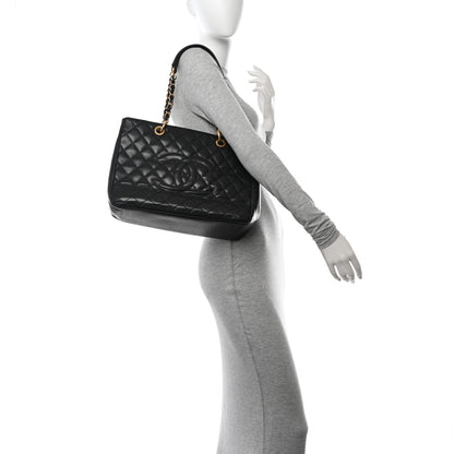 Chanel Caviar Quilted Grand Shopping Tote GST Black 2 of 10