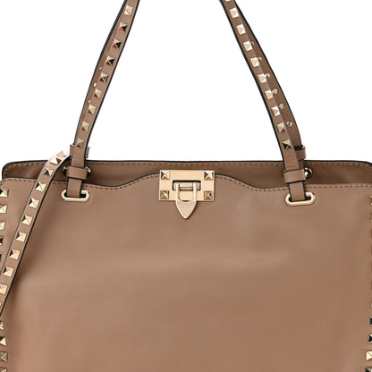 Valentino Garavani Vitello Medium Rockstud Tote Alpaca 7 of 9