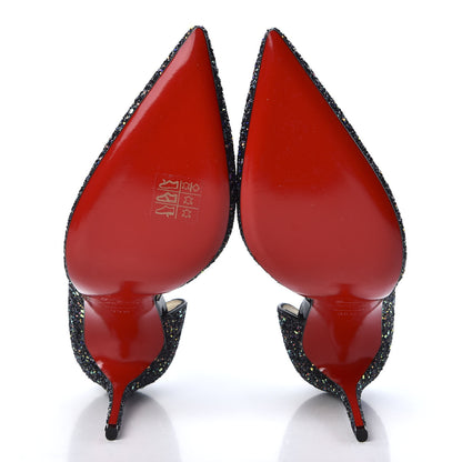 Christian Louboutin Glitter Dragonfly Iriza 100 Pumps 39.5 Black 5 of 9