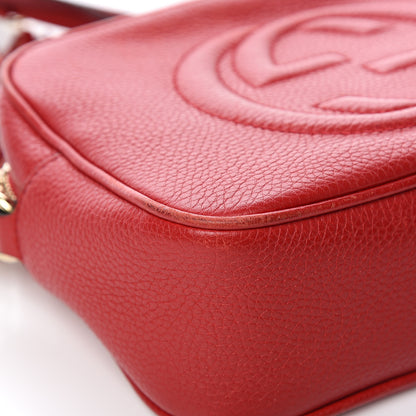 Gucci Pebbled Calfskin Small Soho Disco Bag Tabasco Red 10 of 14