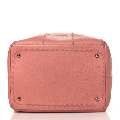 Chanel Caviar Square Stitched Bowler Pink 11 of 14