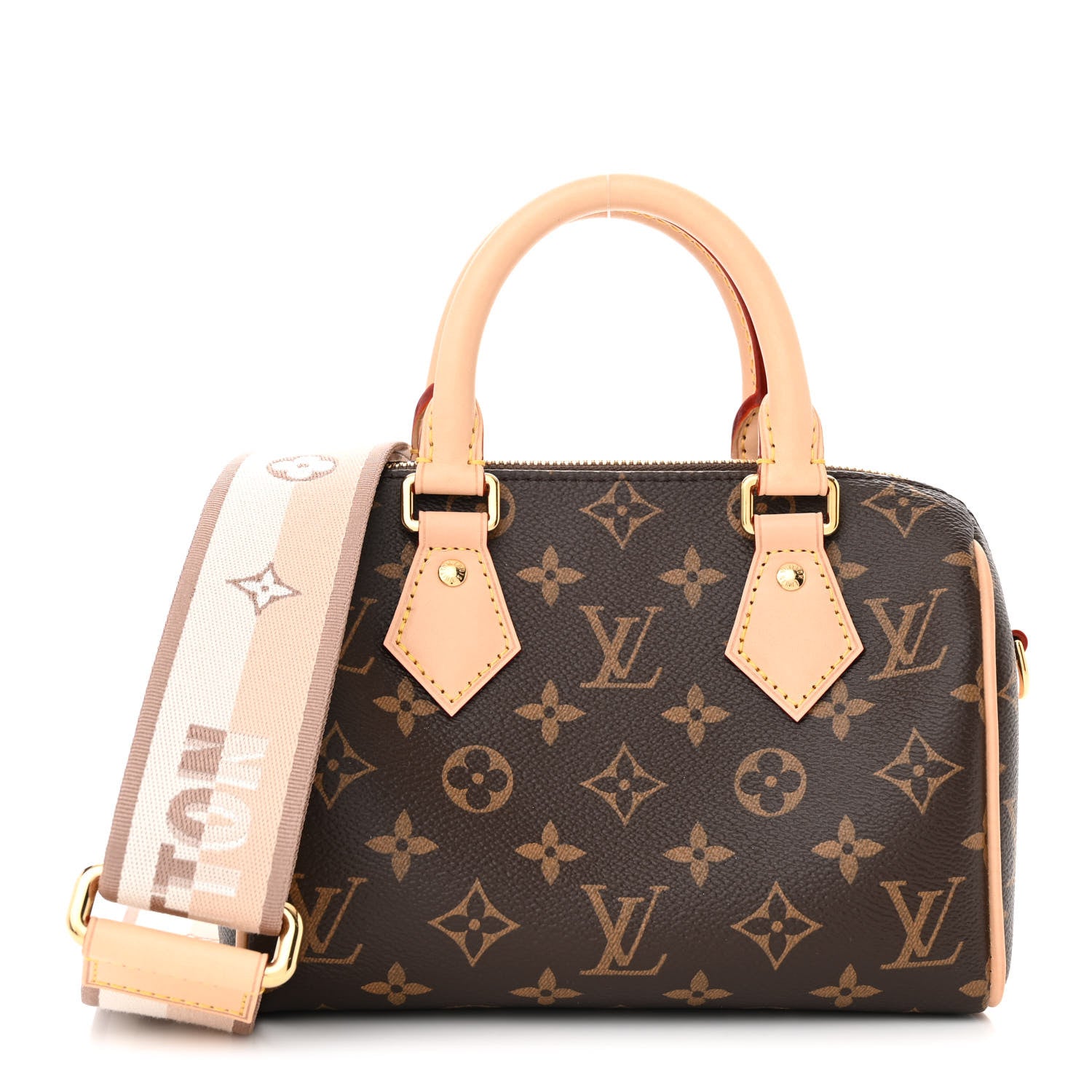 Louis Vuitton Monogram Speedy Bandouliere 20 Beige 1 of 11
