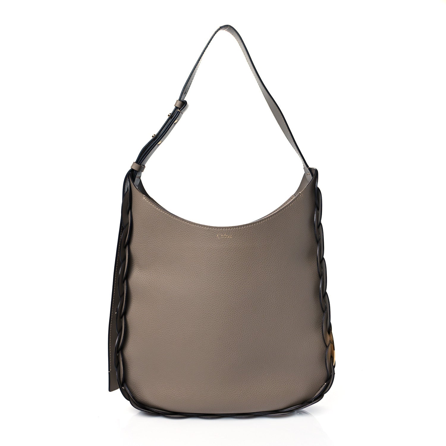 Chloe Small Grain Smooth Calfskin Medium Darryl Hobo Motty Grey 1 of 10