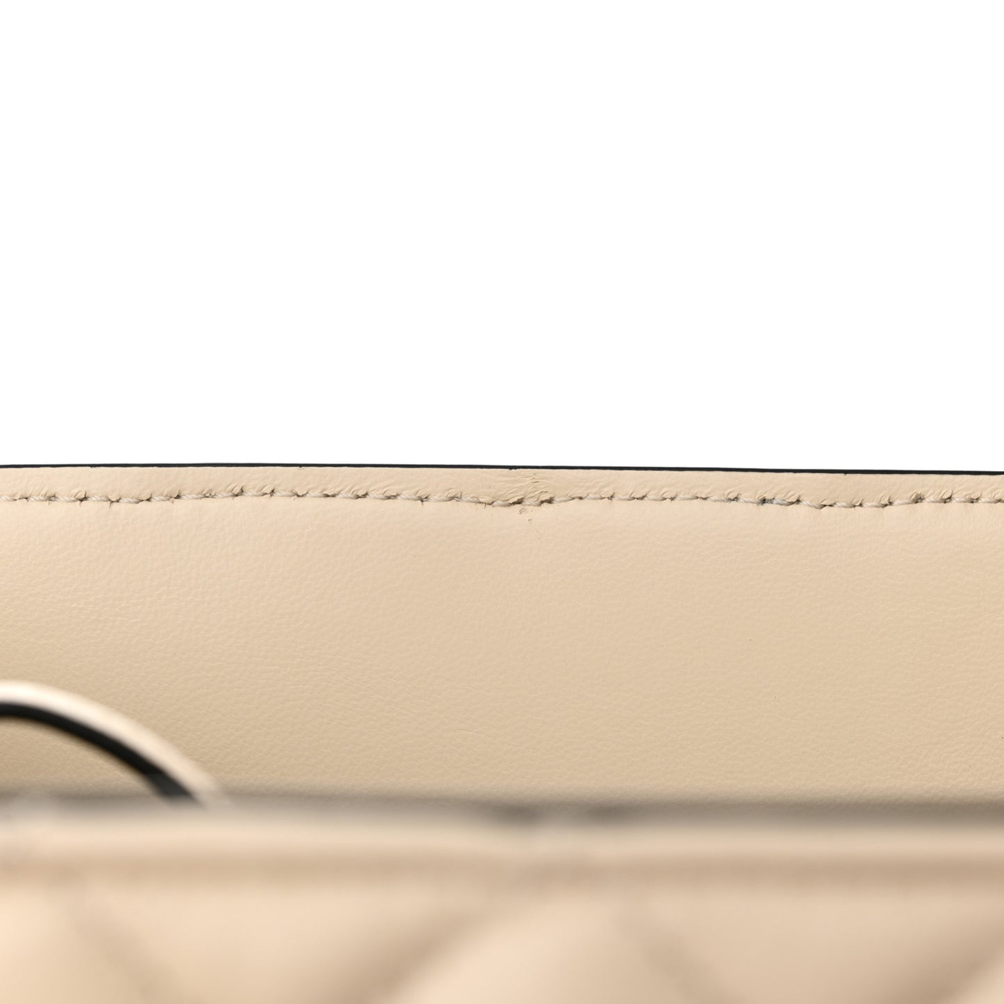 Nappa Quilted Medusa Tote Ecru