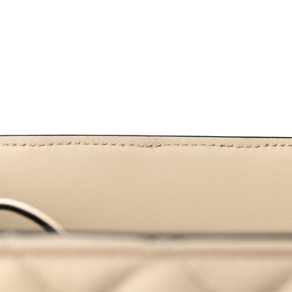 Versace Nappa Quilted Medusa Tote Ecru 11 of 12