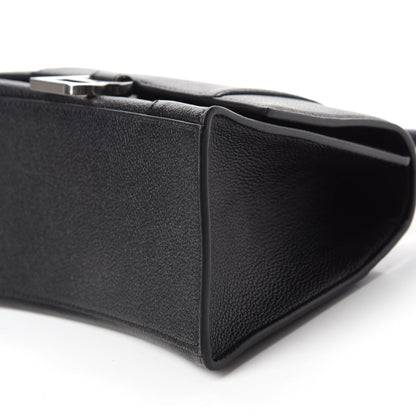 Balenciaga Grained Calfskin Small Hourglass Top Handle Bag Black 7 of 10
