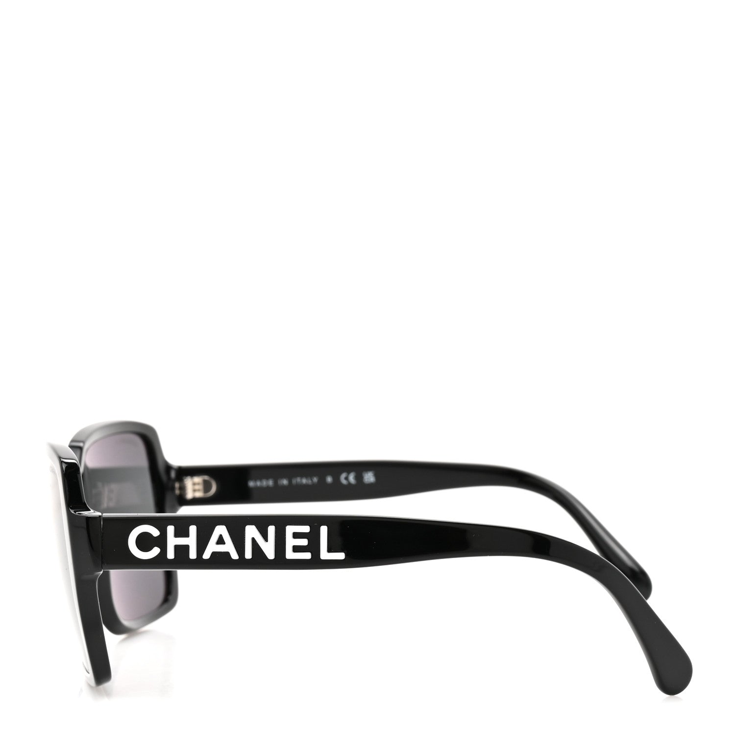 Chanel Acetate Square Sunglasses 5408 Black 3 of 8