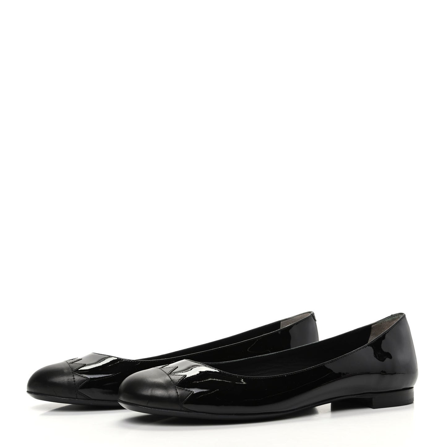 Patent Ballerina Flats 41.5 Black