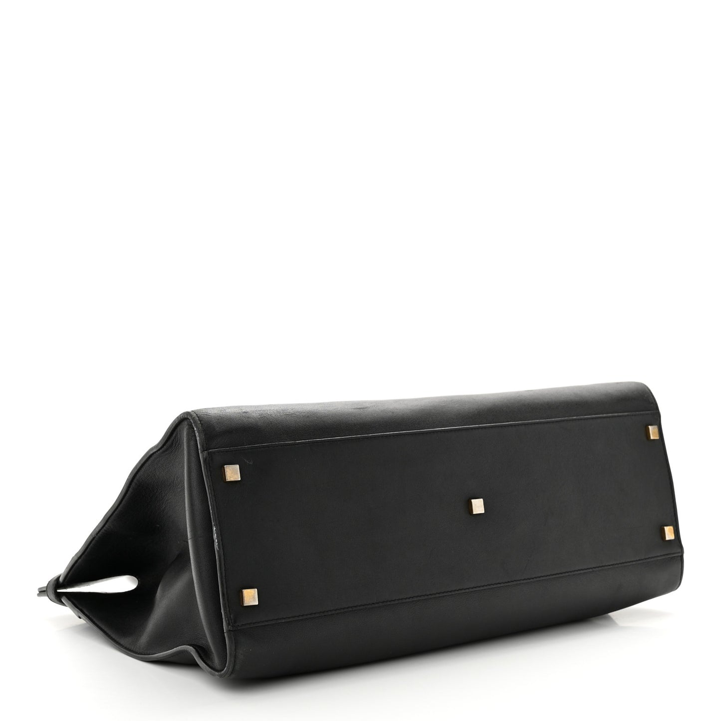 Calfskin Large Manhattan Shopper Tote Black