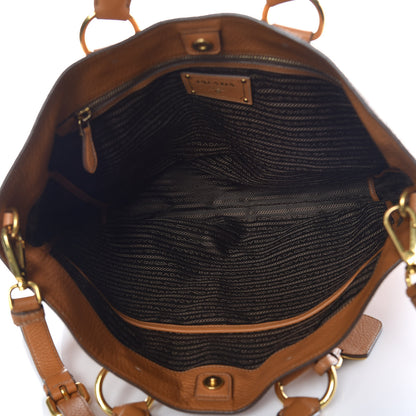 Prada Vitello Daino Tote Ocra 6 of 20