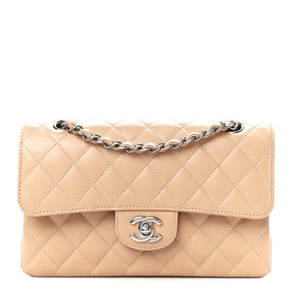 Chanel Caviar Quilted Small Double Flap Beige 1 of 14
