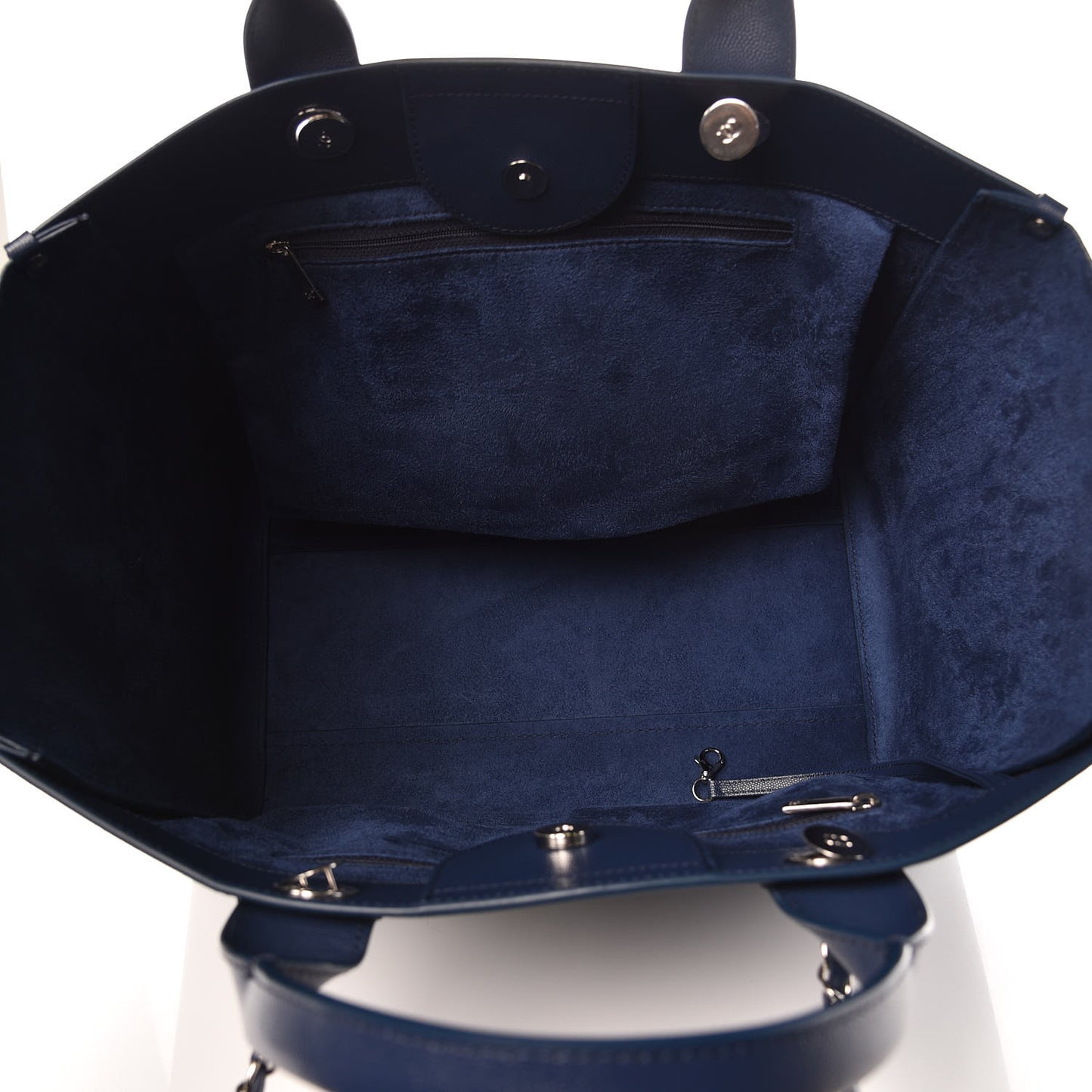 Caviar Medium Studded Deauville Tote Blue