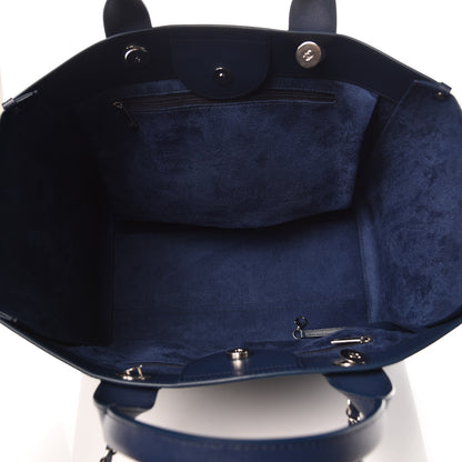 Chanel Caviar Medium Studded Deauville Tote Blue 5 of 8
