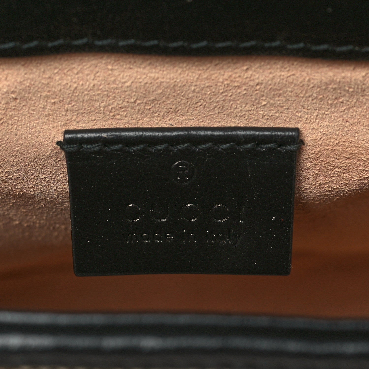 Gucci Monogram Azalea Calfskin Matelasse Diagonal Mini GG Marmont Top Handle Shoulder Bag Beige Ebony Black 5 of 6