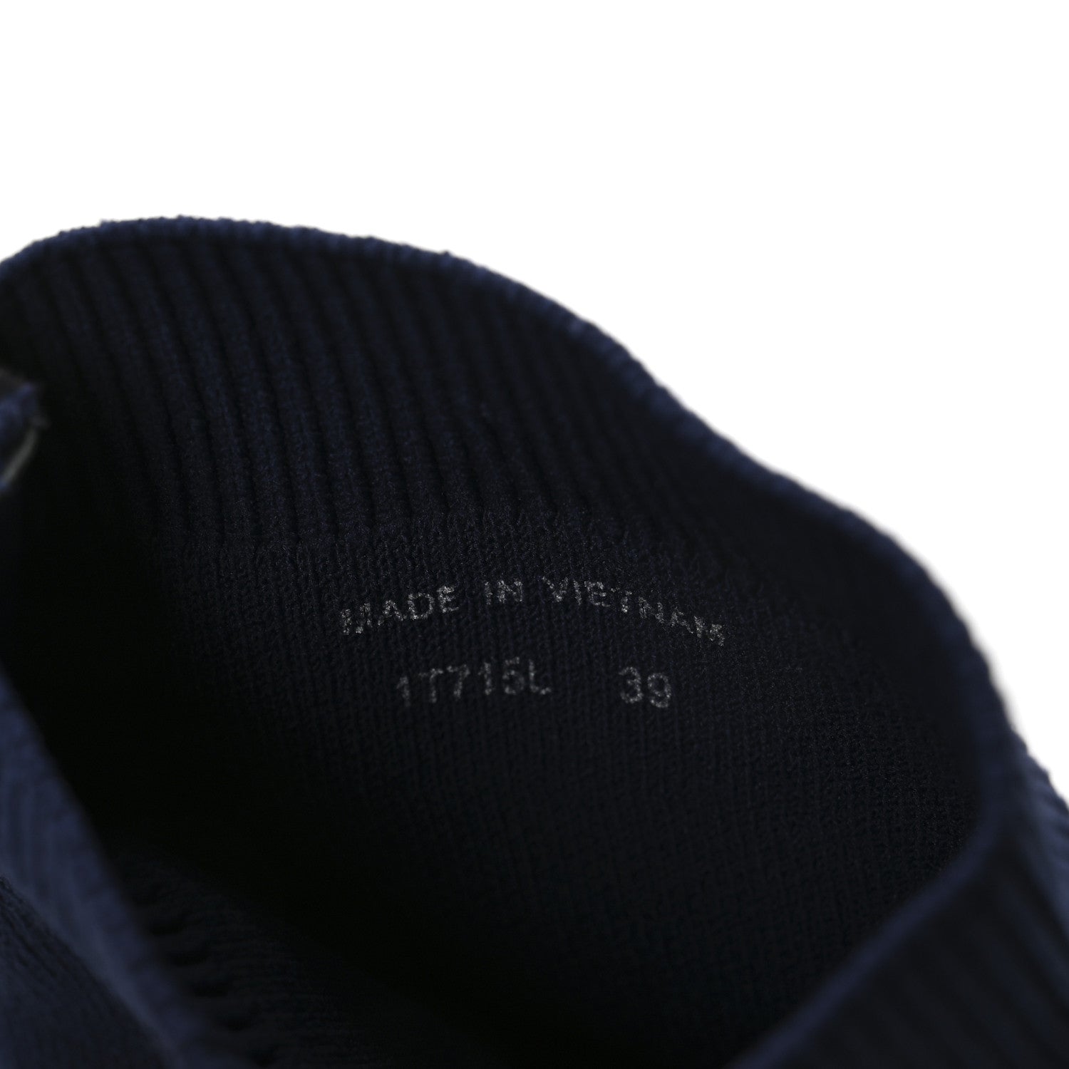 Prada Knit Fabric Logo Sneakers 39 Navy 7 of 7