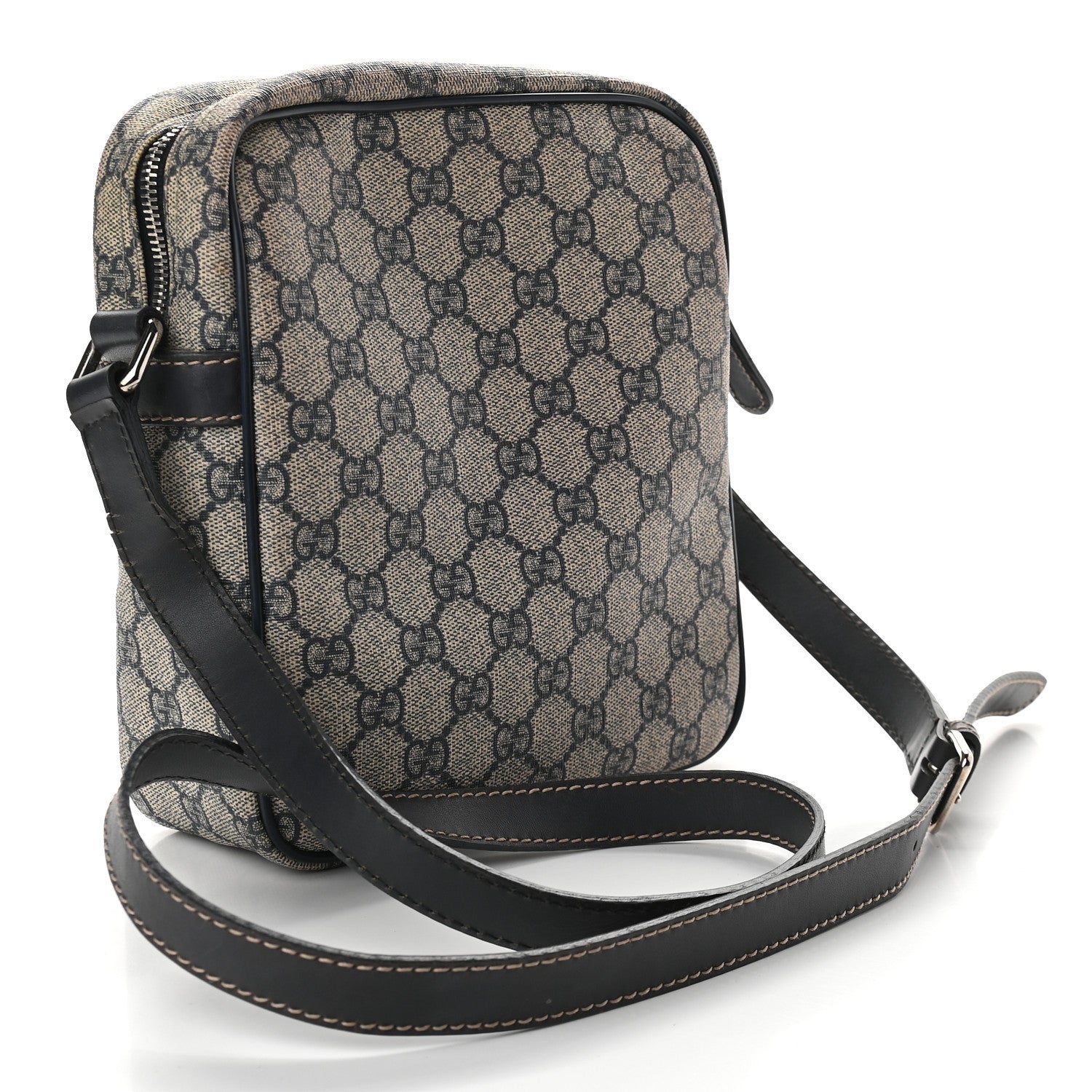 Gucci GG Plus Monogram Messenger Bag Navy 3 of 9