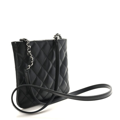 Chanel Lambskin Quilted Crossbody Bag Black 3 of 11