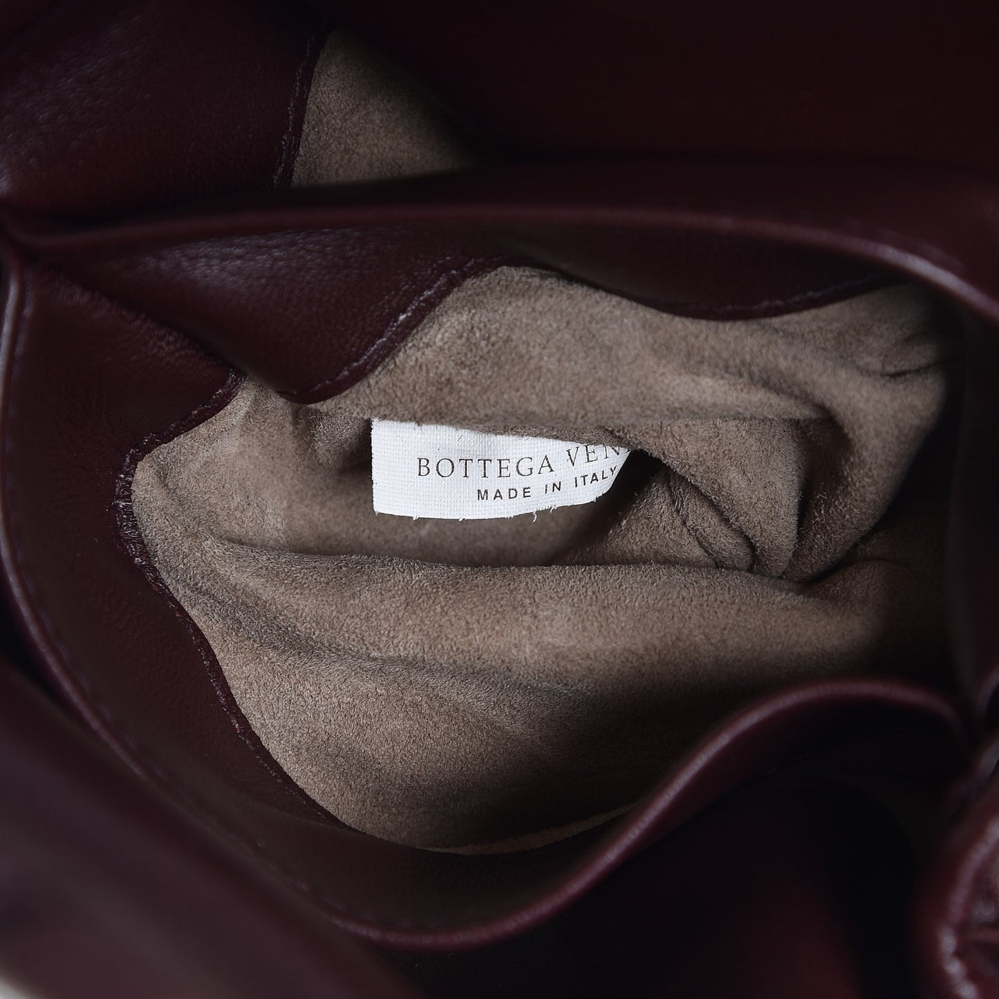 Nappa Intrecciato Baby Olimpia Shoulder Bag Dark Barolo