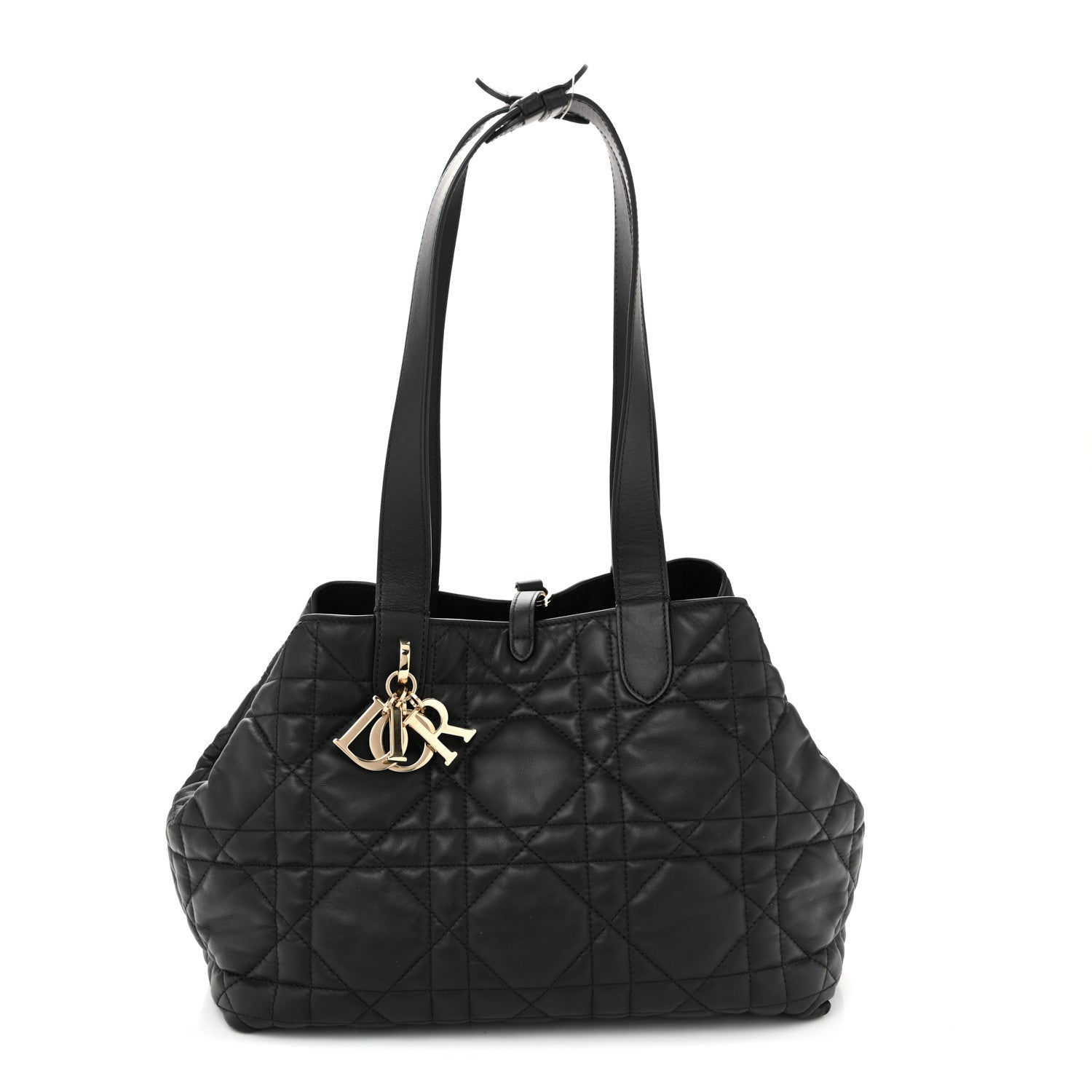 Christian Dior Calfskin Macrocannage Medium Toujours Black 1 of 10