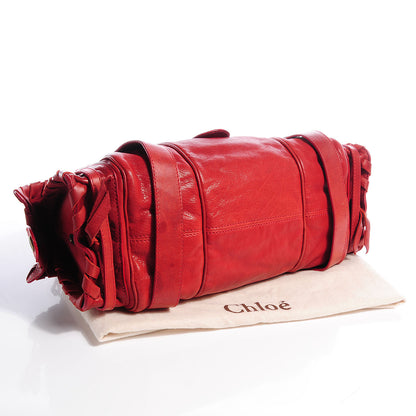 Chloe Calfskin Silverado Shoulder Bag Red 4 of 7