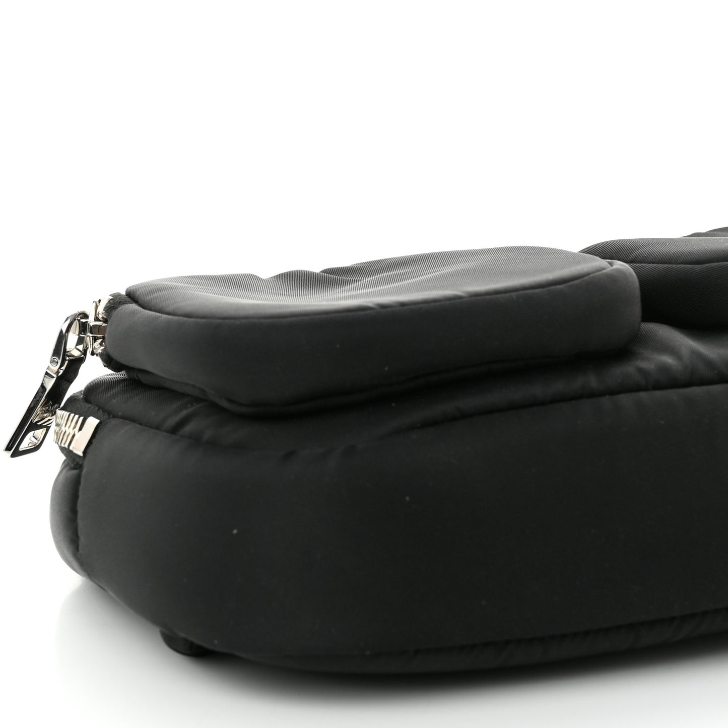 Tessuto Nylon Pocket Cargo Belt Bag Black Fuoco