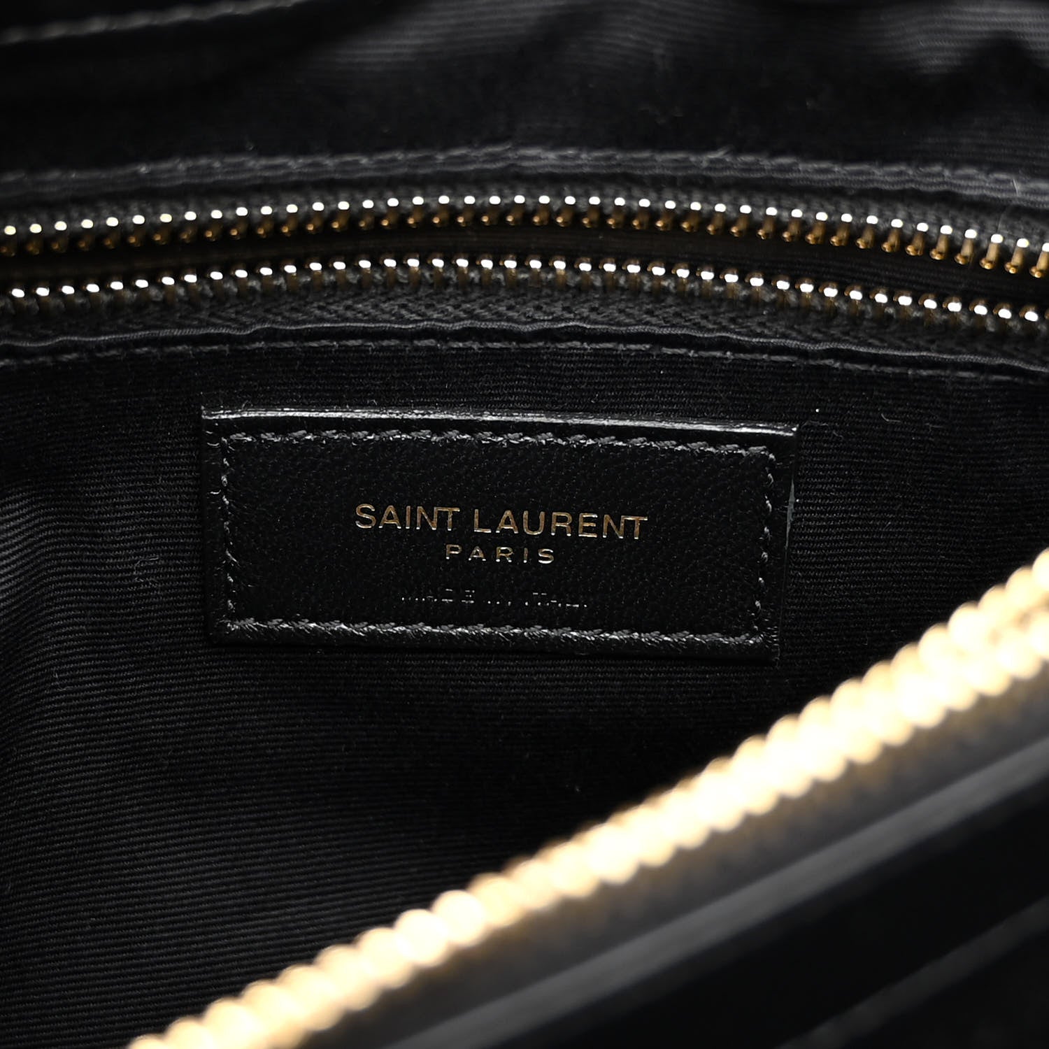 Saint Laurent Calfskin Y Quilted Monogram Medium Loulou Chain Satchel Black 6 of 9