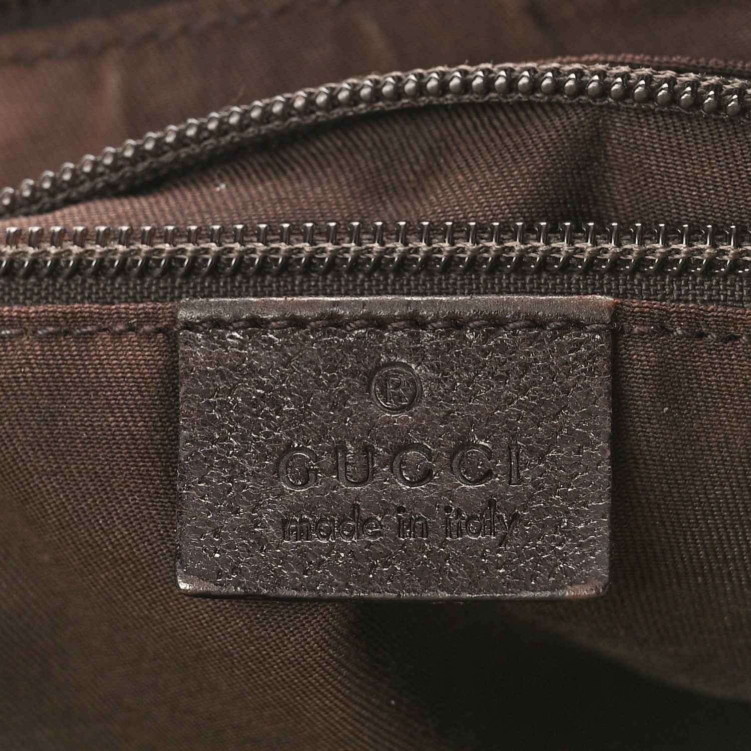 Gucci Monogram Web Medium Half Moon Hobo Dark Brown 6 of 9