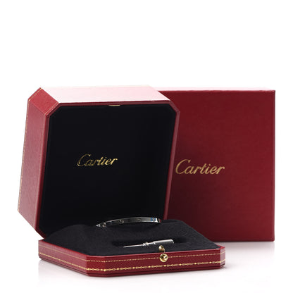 Cartier 18K White Gold Small LOVE Bracelet 17 7 of 7