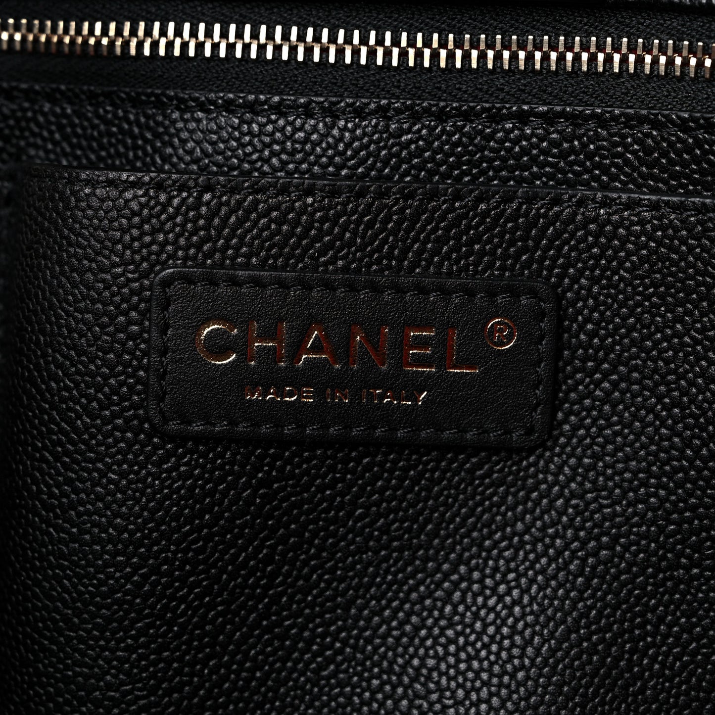 Caviar Quilted Large Shopping Tote Black