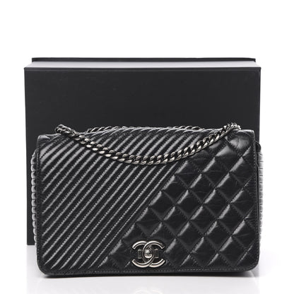 Chanel Glazed Calfskin Quilted Medium Coco Boy Flap Black 18 of 18
