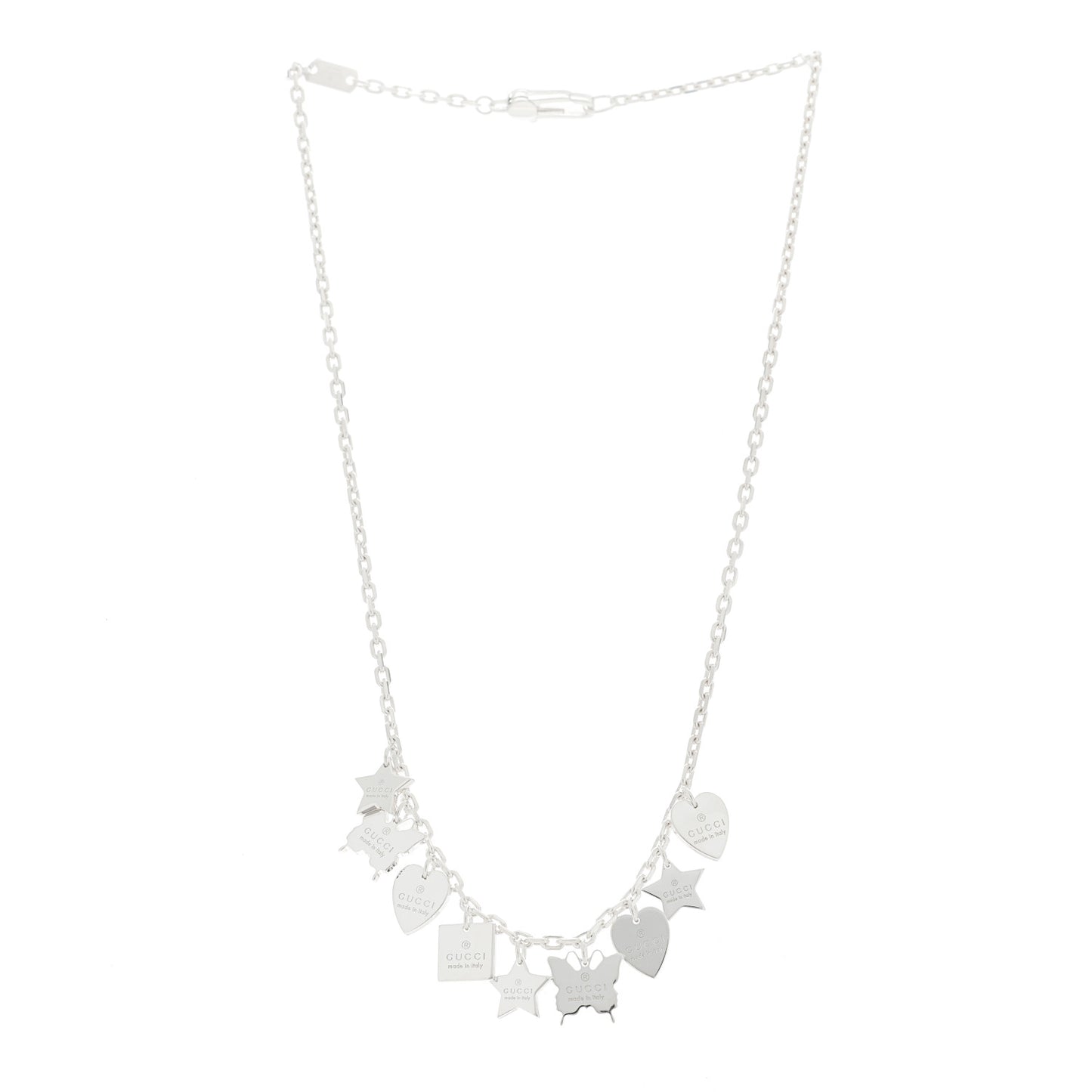 Sterling Silver Trademark Charm Necklace