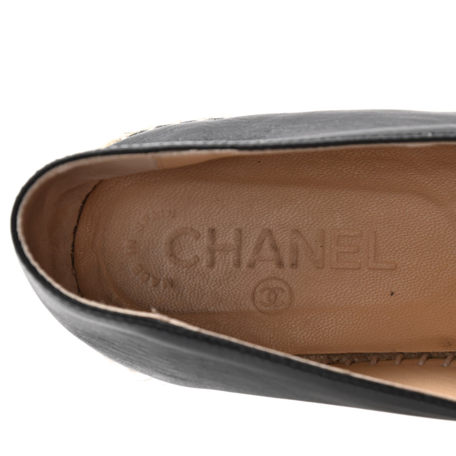 Chanel Lambskin CC Espadrilles 40 Black 10 of 10