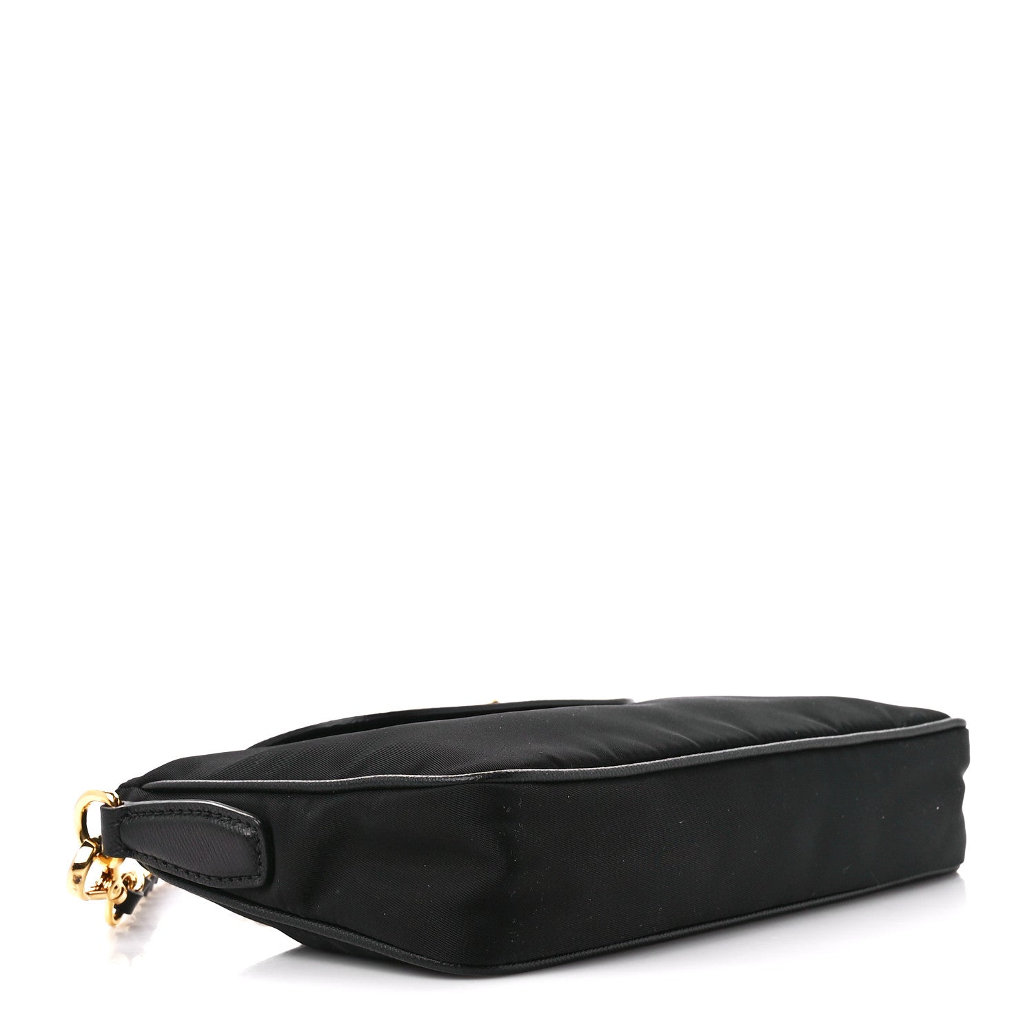 Prada Tessuto Nylon Saffiano Crossbody Bag Black 4 of 12