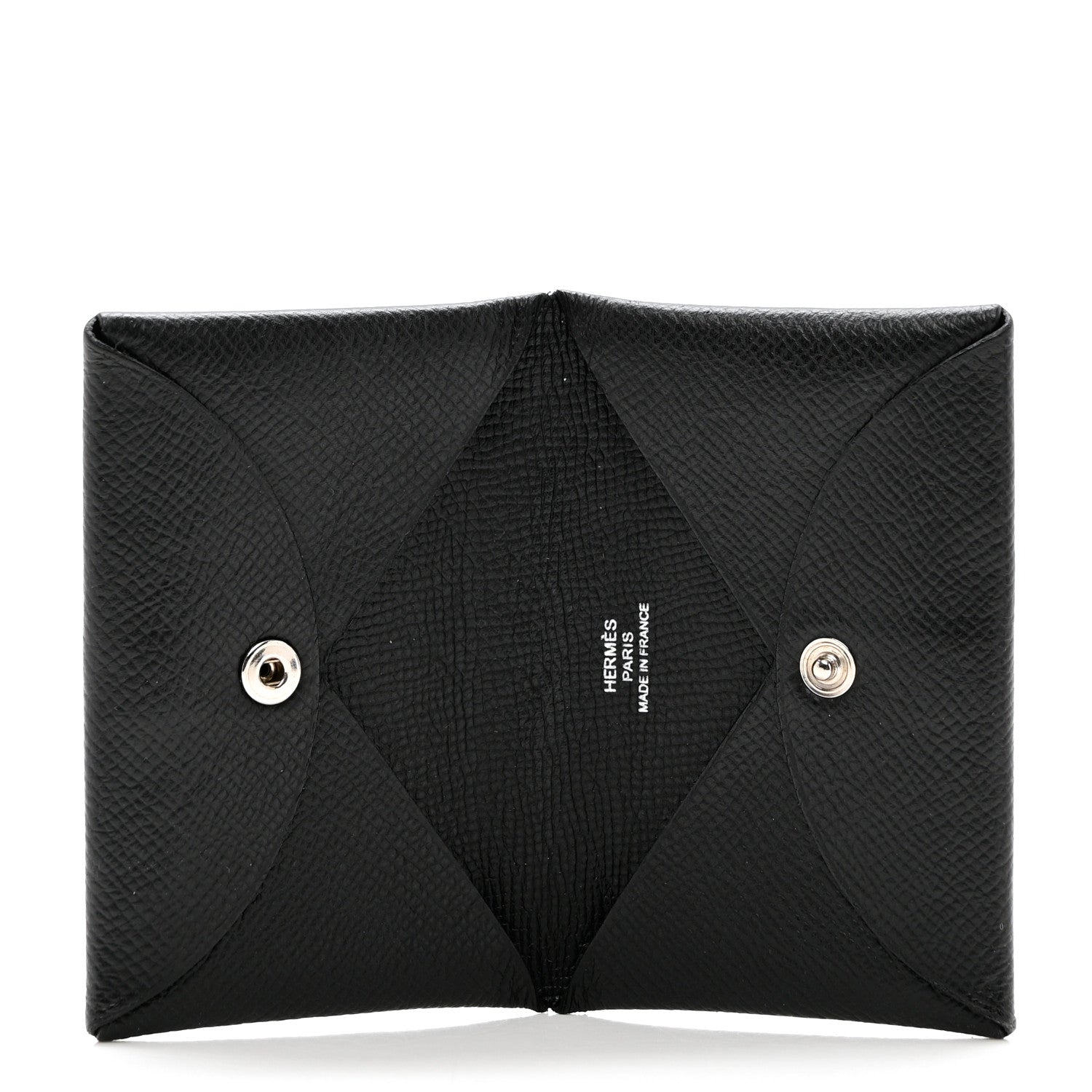 Hermes Epsom Calvi Card Case Black 5 of 6